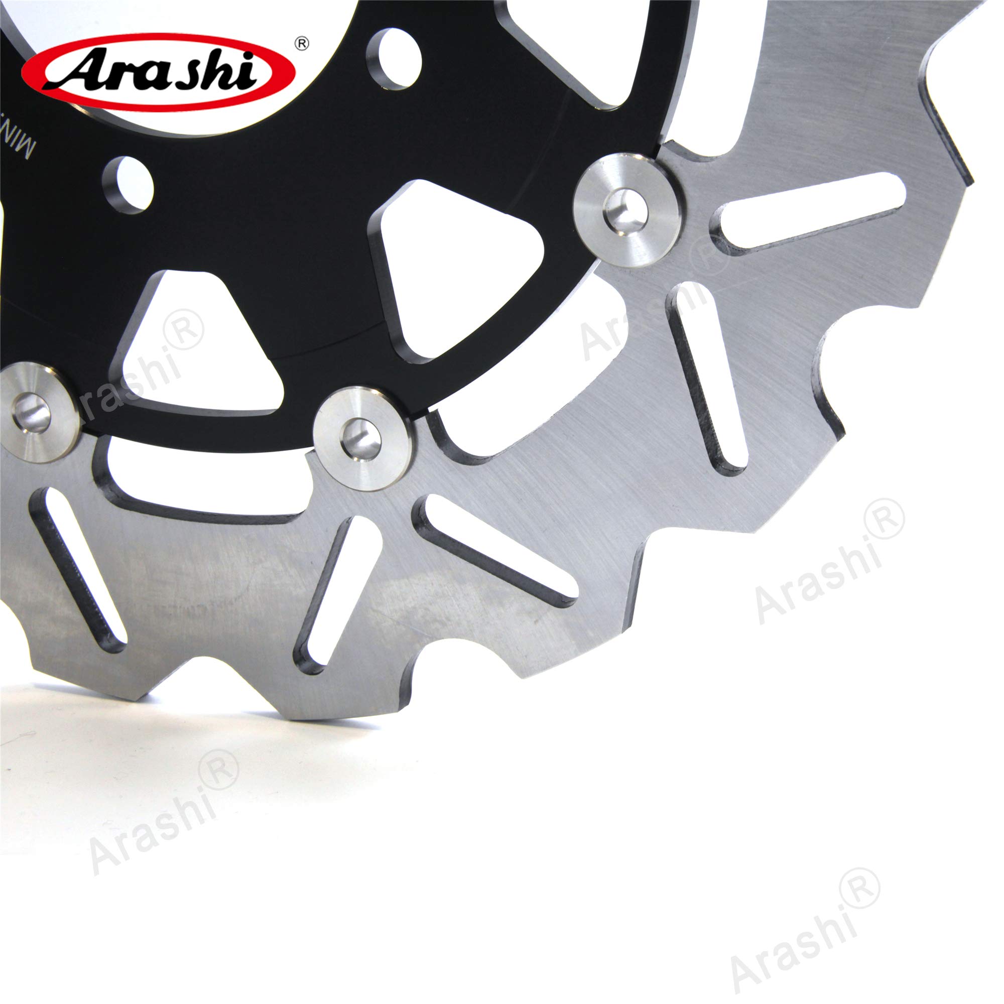 Arashi Front Brake Discs Rotors + Mounting Bolts Screws for